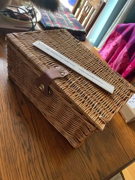 Photo of free Wicker basket/hamper (MK4 Tattenhoe) #1
