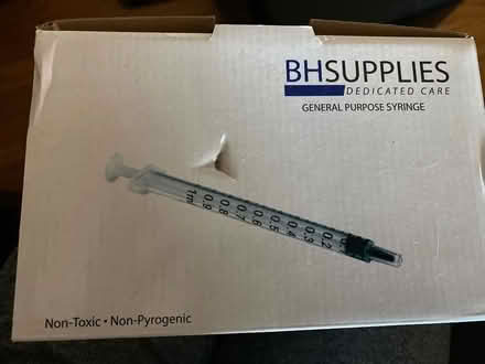 Photo of free Box of syringes (Lessley Ave & Redwood Rd) #1