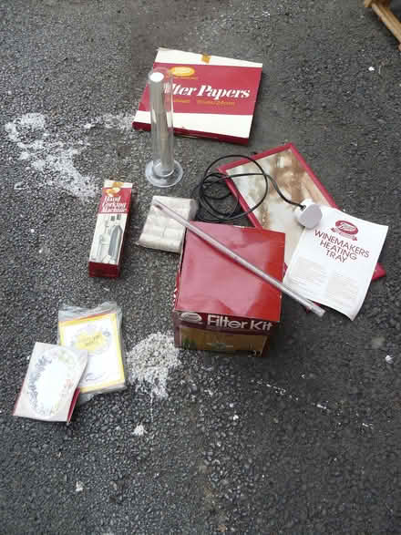 Photo of free Assorted vintage wine making / brewing kit (Kempsey WR5) #1