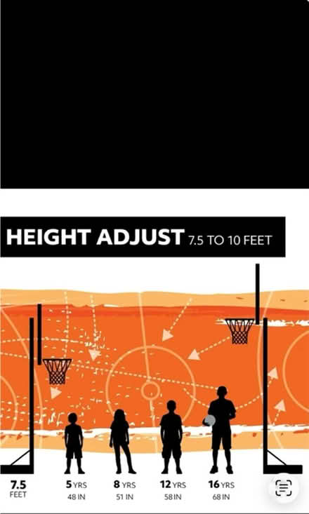 Photo of free Basketball Hoop Portable Adjustabl (Coffey Park area) #2