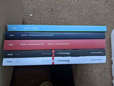 Photo of free Open University study books - history and criminology (Old Woking GU22) #1