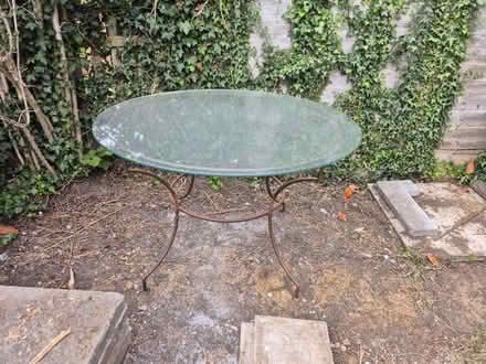 Photo of free Glass garden table (E4) #1