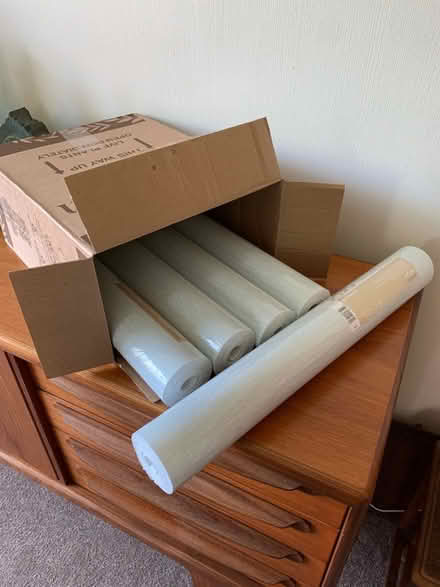 Photo of free 5 rolls of textured vinyl wallpaper (Hazel Grove SK7) #1