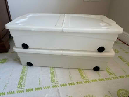 Photo of free Under bed storage boxes x2 (Hindhead GU26) #1