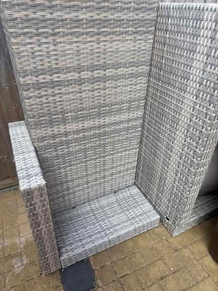 Photo of free Grey rattan ‘L’ shaped garden furniture and table (Melbourne CM1) #1