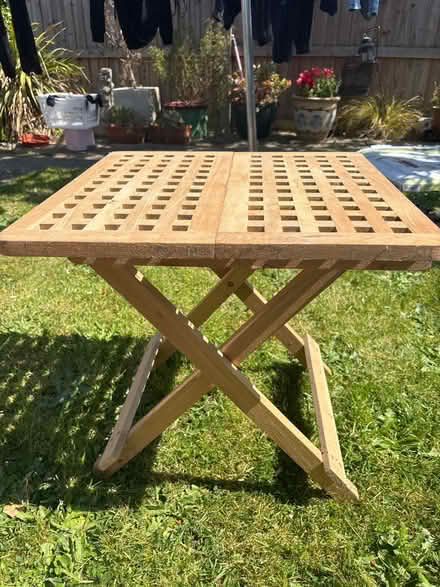Photo of free Folding garden table (Palmers Green/ Edmonton N18) #1