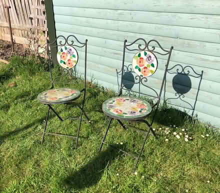 Photo of free Metal folding garden chairs (BS10) #1