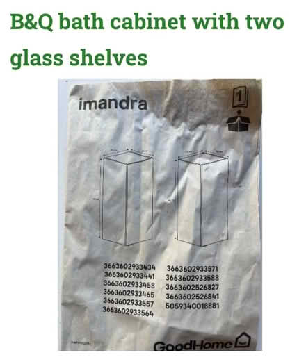 Photo of free New bathroom cabinet (Lye Valley OX4) #2