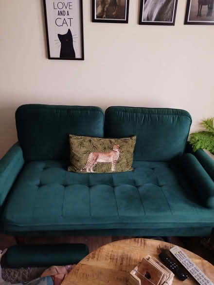 Photo of free Green two seater sofa & two chairs (Wakefield WF1) #1