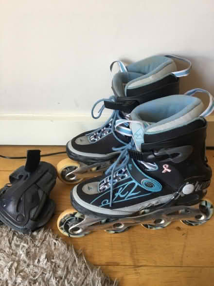 Photo of free K2 rollerblades, note:ankle strap (Altrincham 2DP) #1