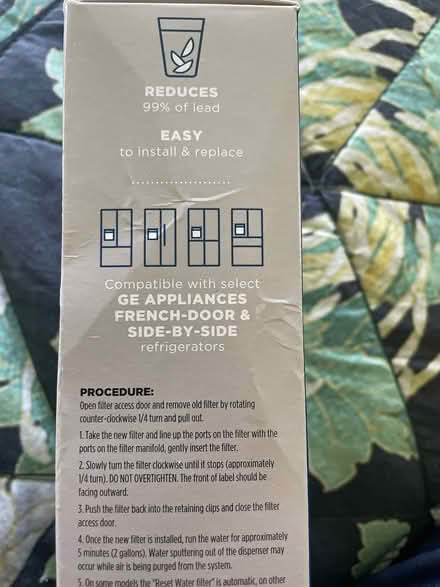 Photo of free GE fridge filter -new (DC side of Warrenton) #2