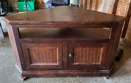 Photo of free corner tv cabinet (Mt airy off of rt 27) #1