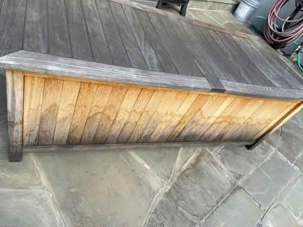 Photo of free Teak chest - outdoor storage (Near Rancho San Antonio Park) #4