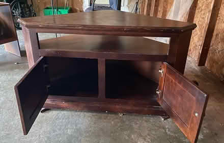 Photo of free corner tv cabinet (Mt airy off of rt 27) #2