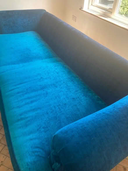Photo of free Large Blue Sofa (Havant PO9) #2