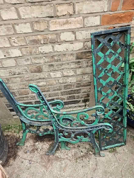 Photo of free Cast iron garden bench frame (Crouch End N8) #1