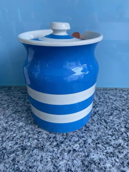 Photo of free Cornish ware kitchen jar (Wanstead E11) #1