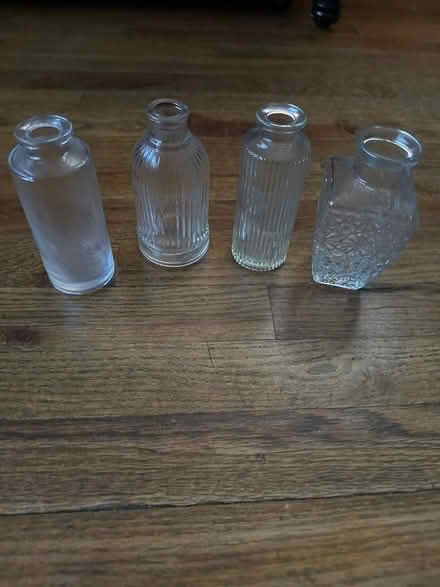 Photo of free 4 Small Decorative Glass Vases (Clason Point Bronx NY) #2