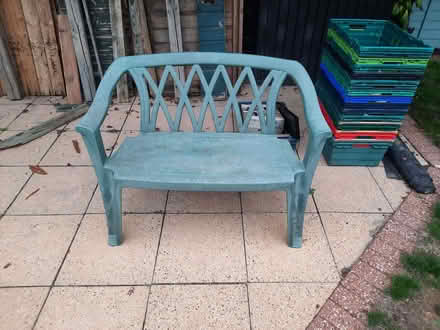 Photo of free Two-seater resin bench (Grove OX12) #1
