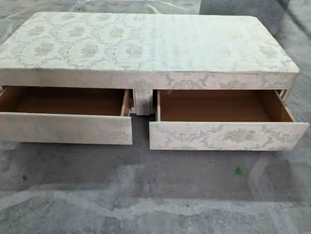 Photo of free Single bed divan base with drawers and wheels (Yealand Redmayne LA5) #4