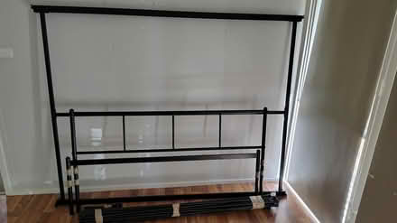 Photo of free Queen Bed Frame (Black, Metal) (Bendigo) #1