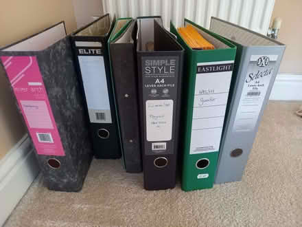 Photo of free 6 lever arch folders & 2 ring binders (Penarth CF64) #1