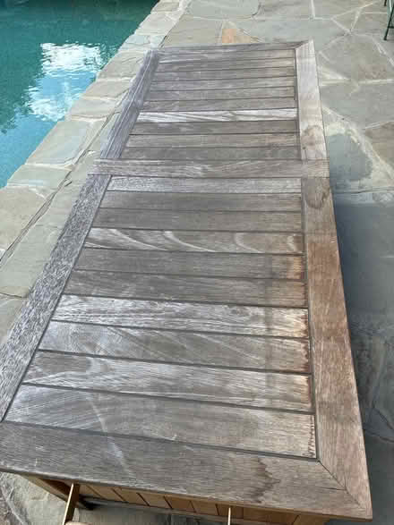 Photo of free Teak chest - outdoor storage (Near Rancho San Antonio Park) #3