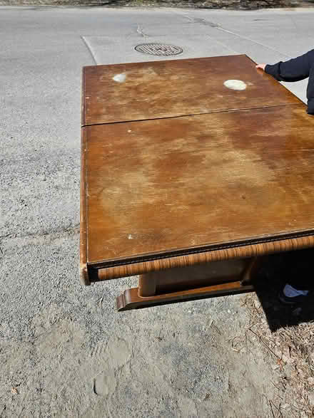 Photo of free Dining room table with leaf inside (Near the experimental farm) #3
