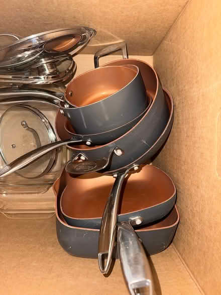 Photo of free Steel pans w lids (Ballard) #1