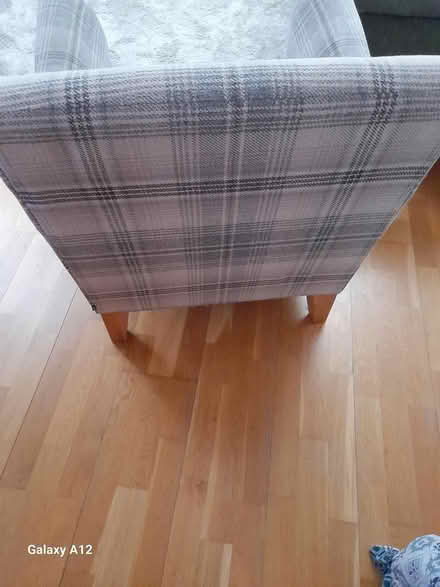 Photo of free Armchair grey check from Next (Fareham PO14) #1