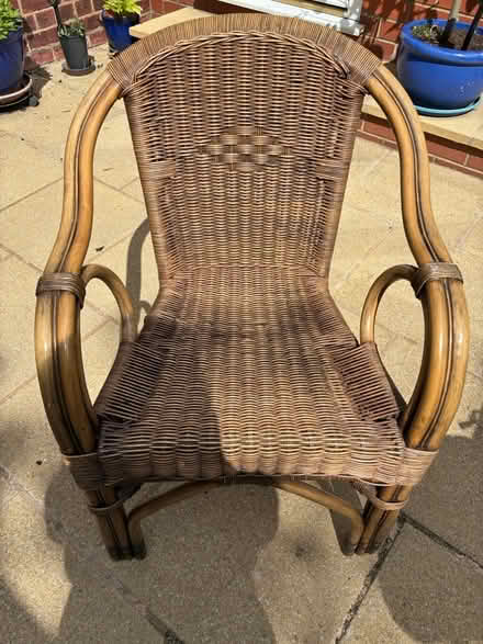 Photo of free Wicker chair (Newby. YO12) #3