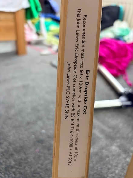 Photo of free Wooden cot (Cowplain PO8) #2