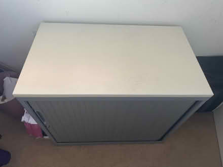 Photo of free Bisley Tambour storage cupboard with shutter door (Buggs Bottom RG4) #4