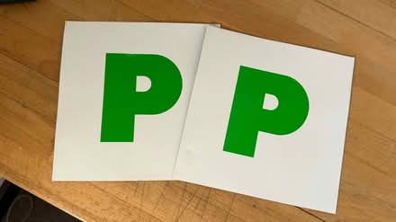 Photo of free ‘Passed’ magnetic driving signs (Eastville BS16) #1