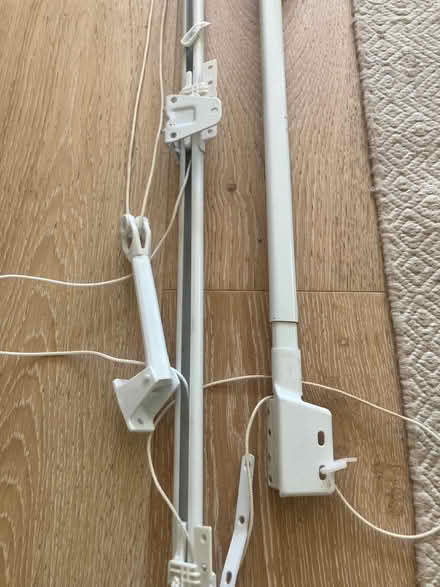 Photo of free White curtain poles, 2 (Butleigh BA6) #2