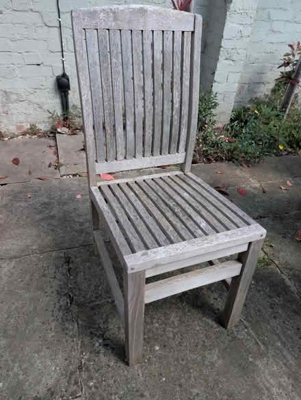 Photo of free 2 X teak garden chairs (Herne Hill) #1