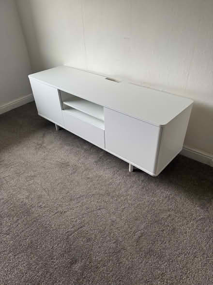Photo of free White gloss tv stand (Westgate LA3) #1
