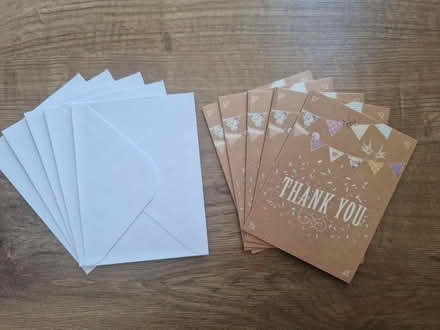 Photo of free 5 unused and blank thank you cards (SE10) #1