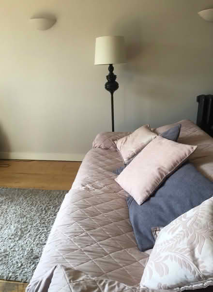 Photo of free Large leather sofa + chair (Altrincham 2DP) #2