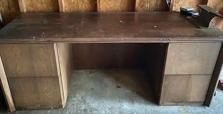 Photo of free large wood desk (Mt airy off of rt 27) #1