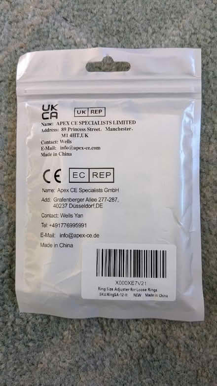 Photo of free Ring size adjusters for loose rings (Caldy Valley CH3) #2