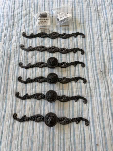 Photo of free 6 ornate knobs (Davis Sq) #1