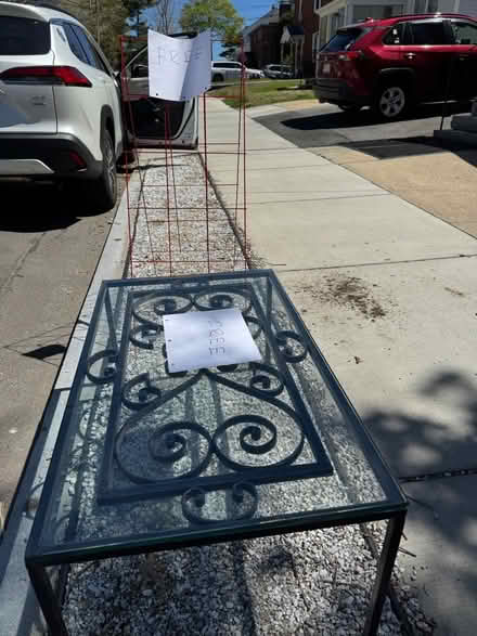 Photo of free Coffee table & vegetable cage (60 Highland Ave, Watertown) #1