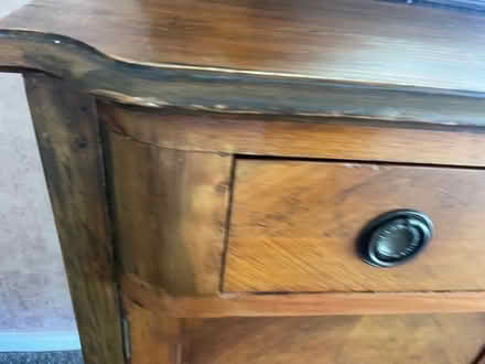 Photo of free Antique walnut finish dresser (Nuneaton, Warkwickshire) #3