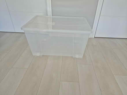 Photo of free Clear Plastic Storage Box (Delgany) #1
