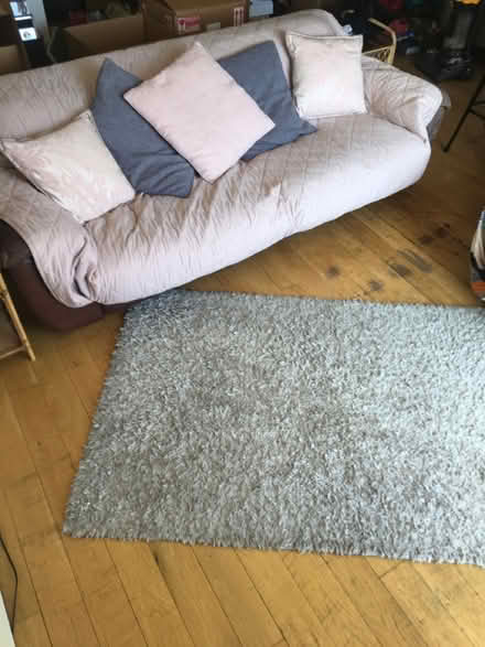 Photo of free Large leather sofa + chair (Altrincham 2DP) #1
