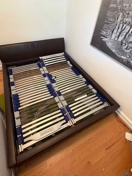 Photo of free Queen(European) size bed frame (Burleith/Nth Georgetown) #1