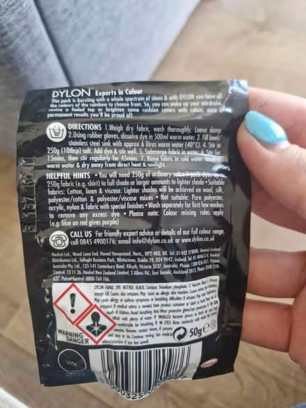Photo of free Black fabric dye (SE10) #2