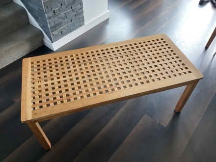 Photo of free Wooden coffee table (Ware SG12) #1