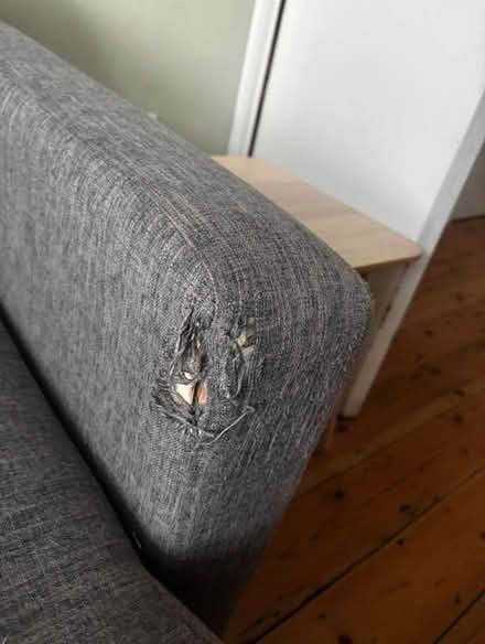 Photo of free Grey L-shaped sofa bed (SE13) #4